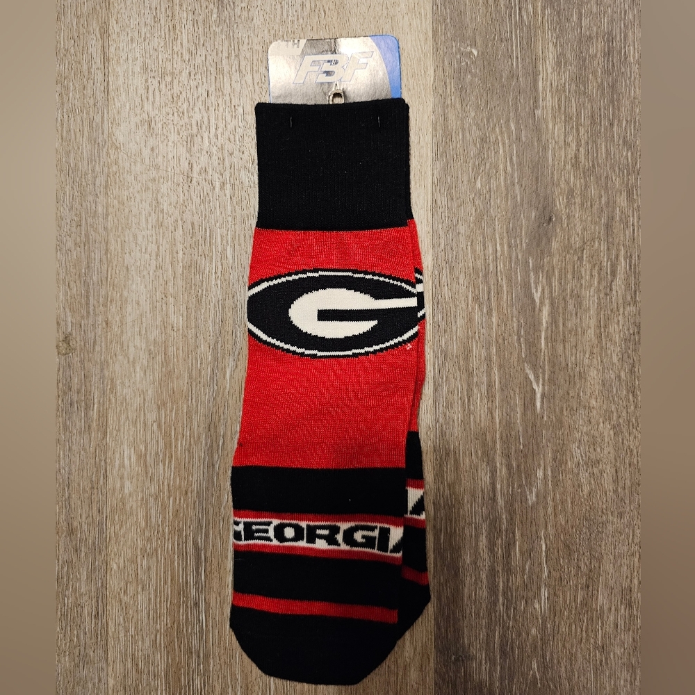 NEW youth Georgia bulldogs black and red socks fanatics